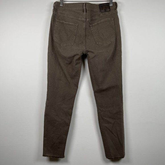 True Religion Super Skinny Crop Capri Jeans sz 31 - Picture 9 of 10